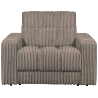 Woood Second date fauteuil grove ribstof mud
