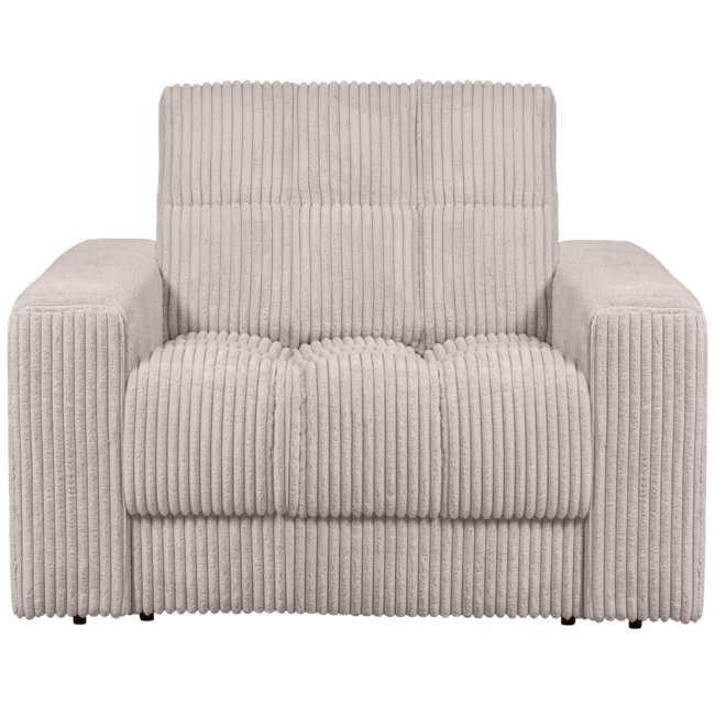 Woood Second date fauteuil grove ribstof naturel