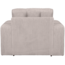 Woood Second date fauteuil grove ribstof naturel