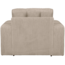 Woood Second date fauteuil grove ribstof travertin