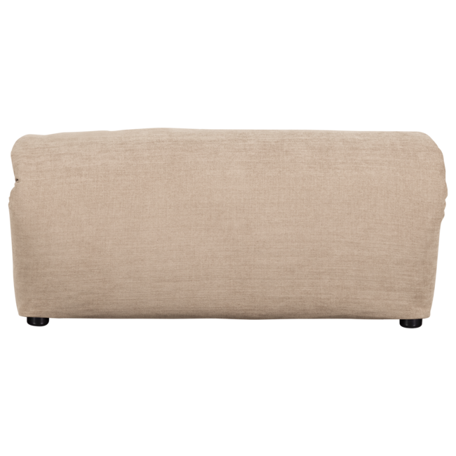 Woood Baggy hocker geweven chenille zand