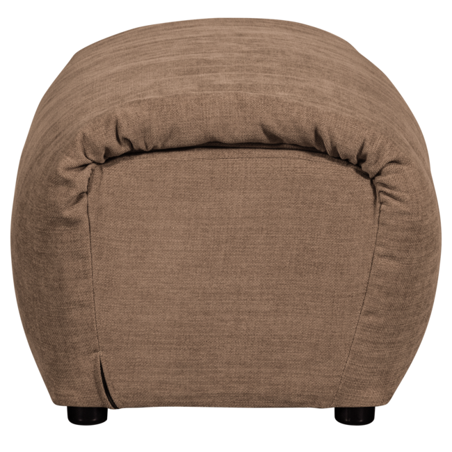 Woood Baggy hocker geweven chenille bruin