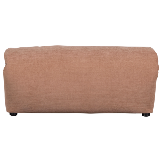 Woood Baggy hocker geweven chenille oudroze