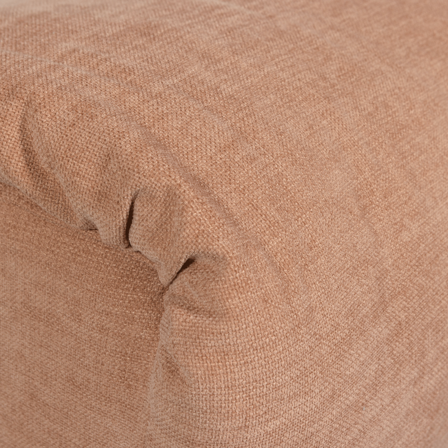 Woood Baggy hocker geweven chenille oudroze