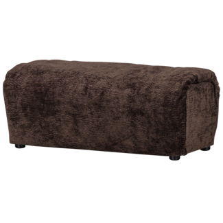 Woood Baggy hocker 3d chenille donkerbruin