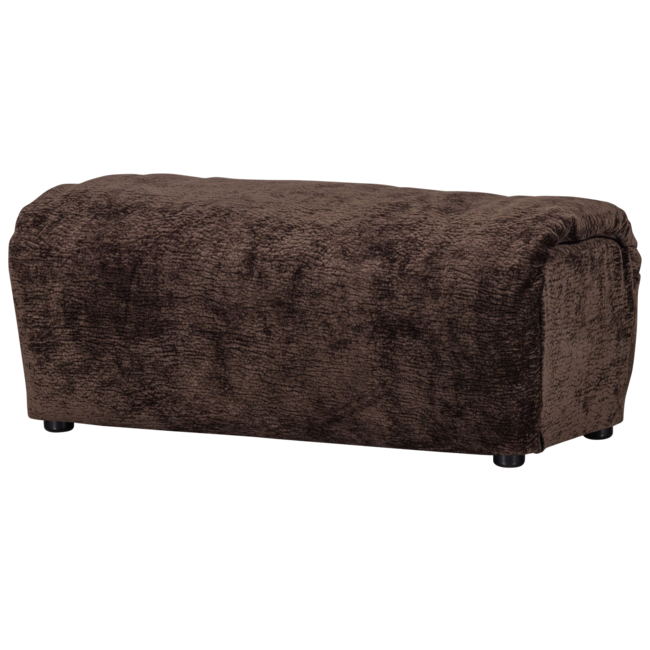 Woood Baggy hocker 3d chenille donkerbruin