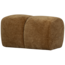 Woood Mojo poef 45x84x64cm geweven ribstof honinggeel