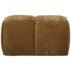 Woood Mojo poef 45x84x64cm geweven ribstof honinggeel