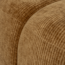 Woood Mojo poef 45x84x64cm geweven ribstof honinggeel