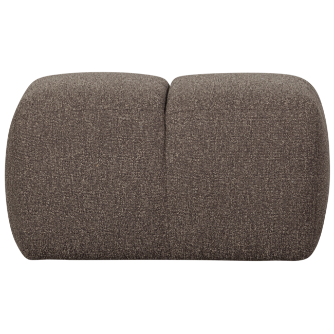 Woood Mojo poef 45x84x64cm boucle bruin melange