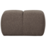 Woood Mojo poef 45x84x64cm boucle bruin melange