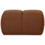 Woood Mojo poef 45x84x64cm boucle roestbruin melange