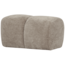 Woood Mojo poef 45x84x64cm geweven ribstof donkerzand
