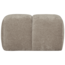 Woood Mojo poef 45x84x64cm geweven ribstof donkerzand