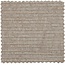Woood Mojo poef 45x84x64cm geweven ribstof donkerzand