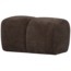 Woood Mojo poef 45x84x64cm geweven ribstof bruin