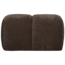 Woood Mojo poef 45x84x64cm geweven ribstof bruin