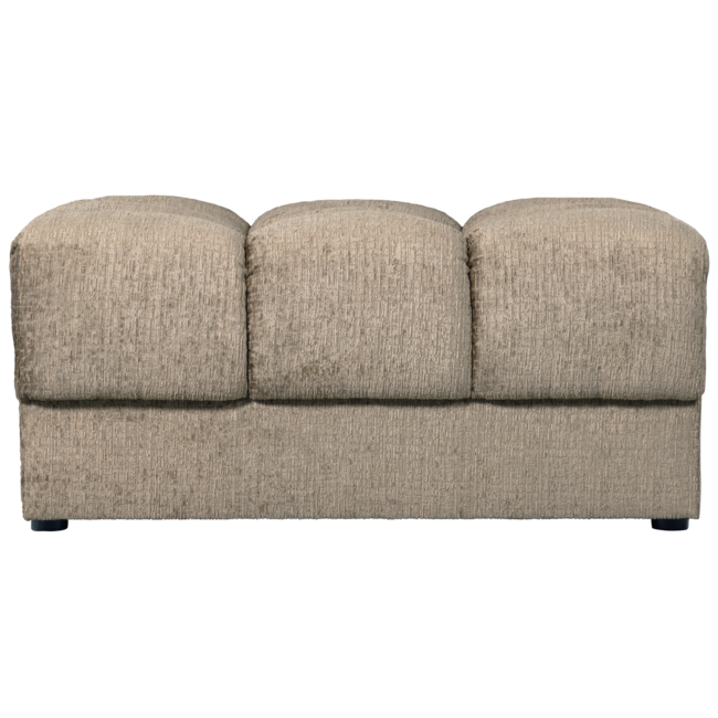 Woood Second date hocker structure velvet wheatfield