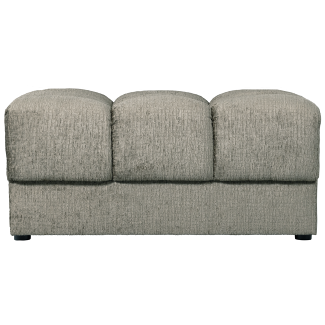 Woood Second date hocker structure velvet frost