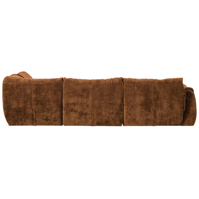 Woood Baggy hoekbank rechts 3d chenille middenbruin