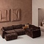 Woood Baggy hoekbank rechts 3d chenille donkerbruin