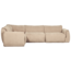 Woood Baggy hoekbank links geweven chenille zand