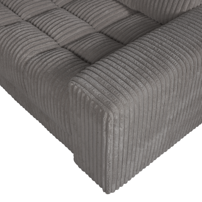 Woood Second date hoekbank rechts grove ribstof terrazzo