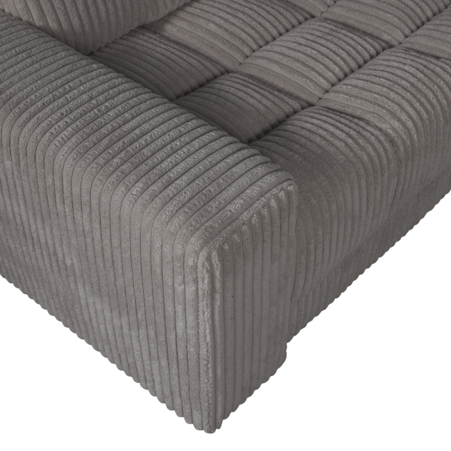 Woood Second date hoekbank links grove ribstof terrazzo