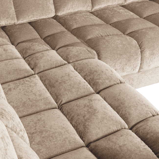 Woood Second date hoekbank links vintage nougat