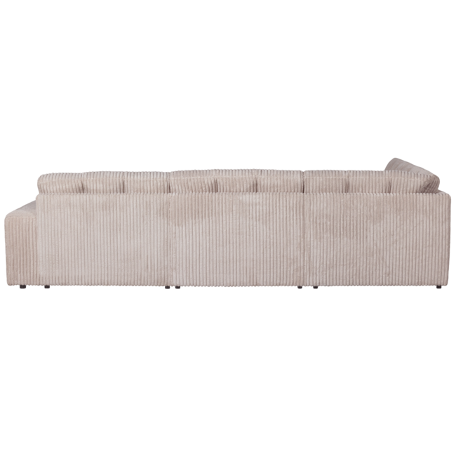 Woood Second date hoekbank links grove ribstof naturel