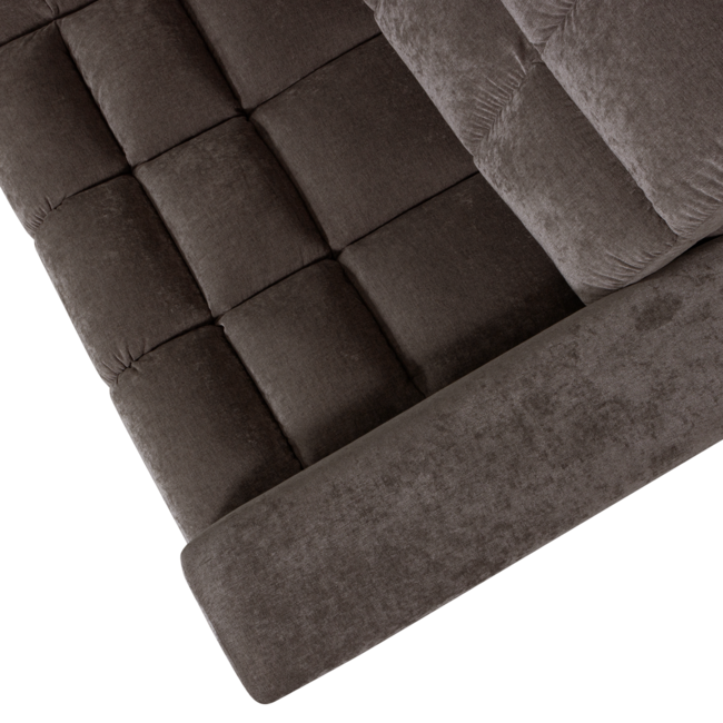 Woood Second date hoekbank links vintage warm grijs