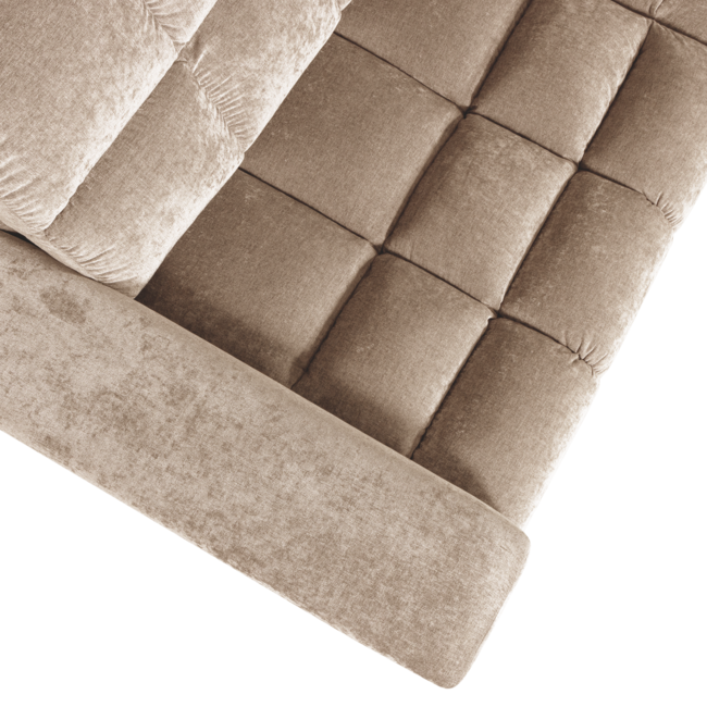 Woood Second date hoekbank rechts vintage nougat