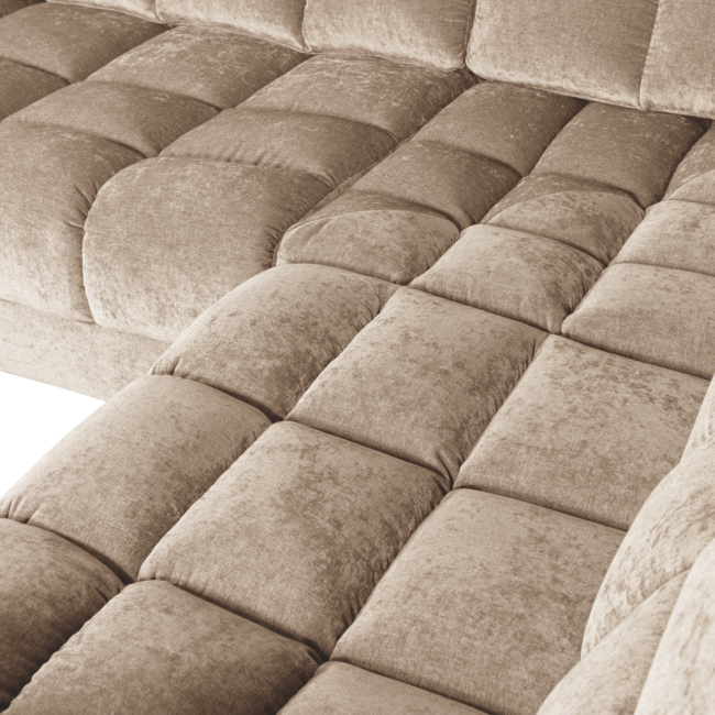 Woood Second date hoekbank rechts vintage nougat