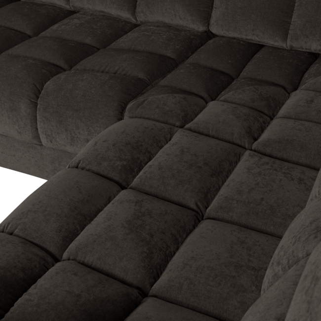 Woood Second date hoekbank rechts vintage antraciet