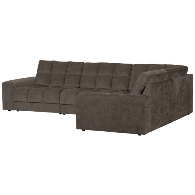 Woood Second date hoekbank rechts vintage warm grijs