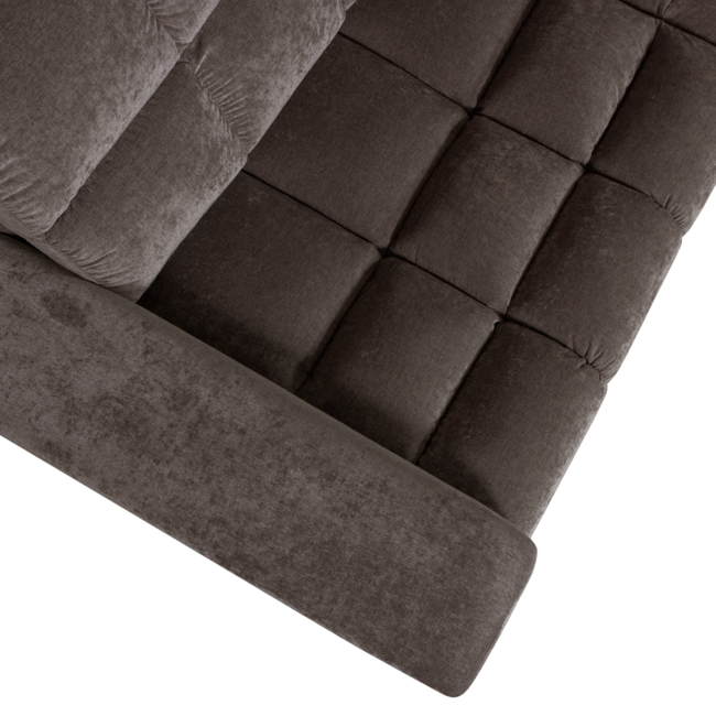 Woood Second date hoekbank rechts vintage warm grijs