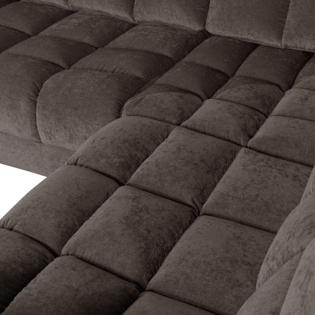 Woood Second date hoekbank rechts vintage warm grijs