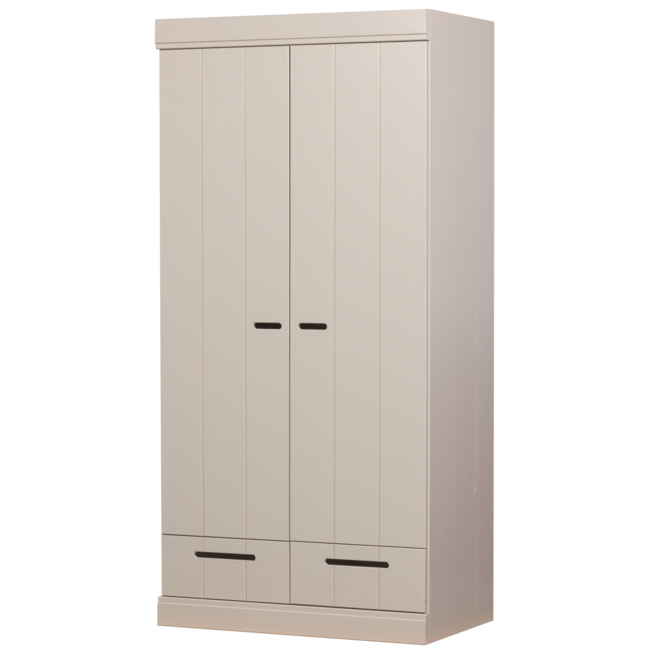 Woood Connect 2 deurs kledingkast + lade dust [fsc]