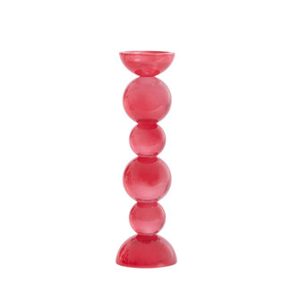 Light en Living Kaarsenhouder Ø9,5x34 cm ITINGA glas melk koraal