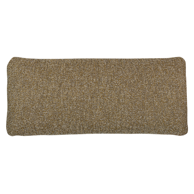 Woood Mojo kussen boucle geel/bruin melange