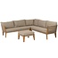 Woood San remo loungeset tuin teak zand incl kussens