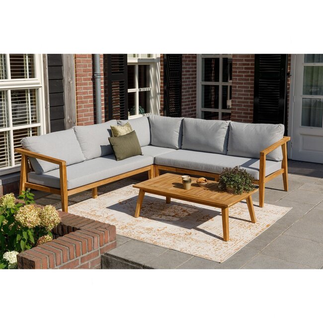 Woood Lucca loungeset tuin teak incl kussens
