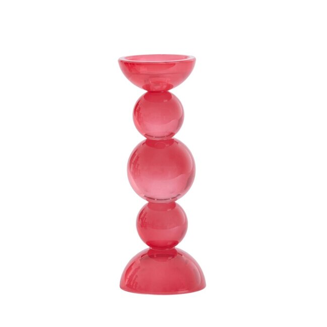 Light en Living Kaarsenhouder Ø10x26,5 cm ITINGA glas melk koraal