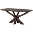 Woood Bridge eettafel met kruispoot mango hout walnoot 180x100cm