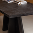 Woood Kean eettafel met middenpoot mango zwart 180x100cm