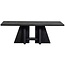 Woood Kean eettafel met middenpoot mango zwart 220x100cm