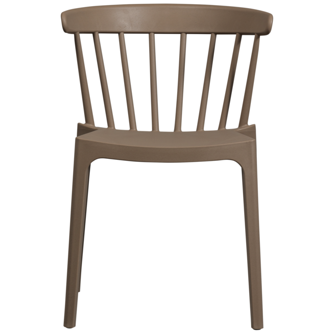 Woood Bliss tuinstoel met spijlen coffee fiber bruin melange