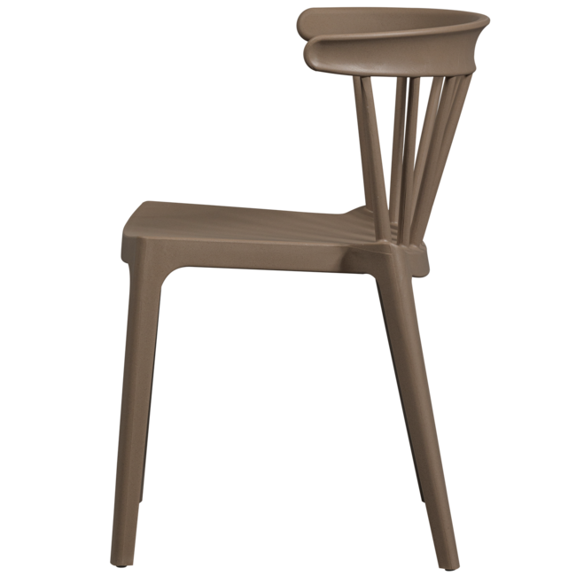 Woood Bliss tuinstoel met spijlen coffee fiber bruin melange