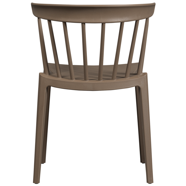 Woood Bliss tuinstoel met spijlen coffee fiber bruin melange