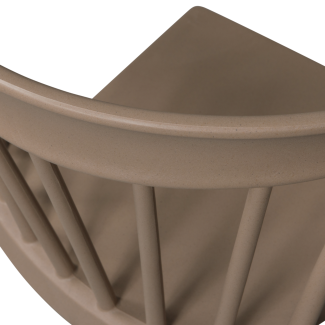 Woood Bliss tuinstoel met spijlen coffee fiber bruin melange